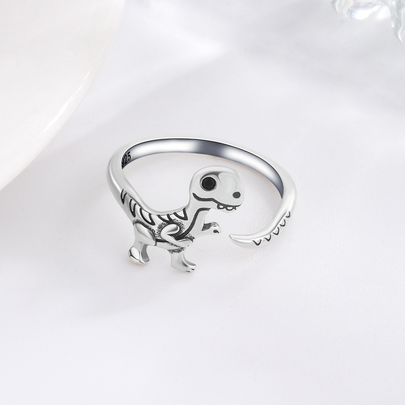 Wedding Job - 女性のための925シルバーオープン恐竜リング,ウェディングファッション,高級品質のジュエリー,女性へのギフト,卸売オファー,新しい