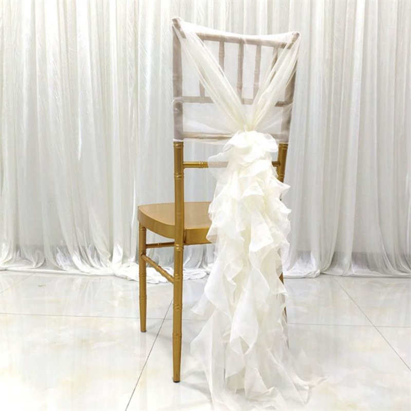 竹製の椅子の装飾、キアヴァリチェアのサッシュボール、結婚式の - Chair Sash Organza のレビューと価格