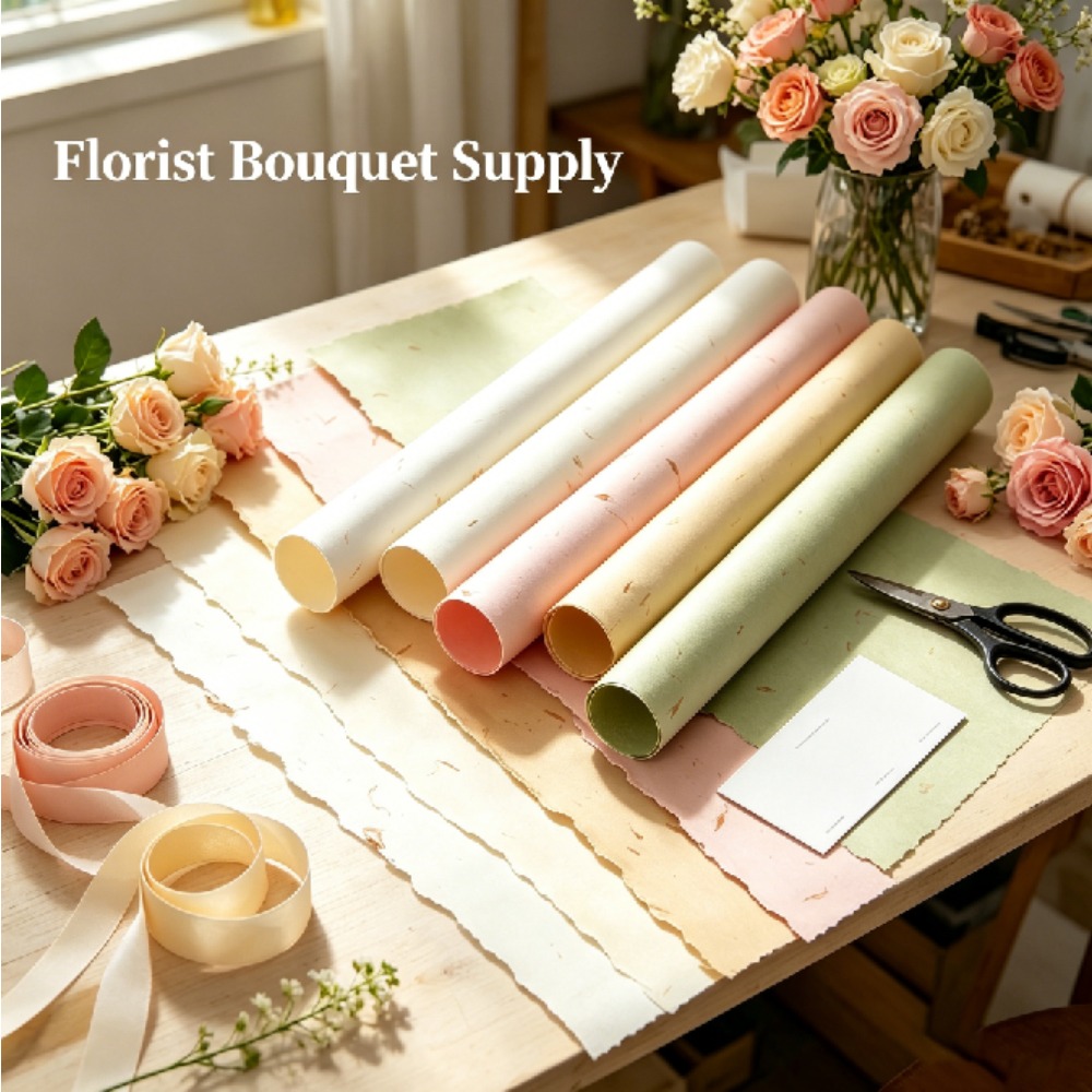 120 グラムカポックドンバ花びら花柄包装紙 DIY ギフト - Wedding Floral Supply のレビューと価格