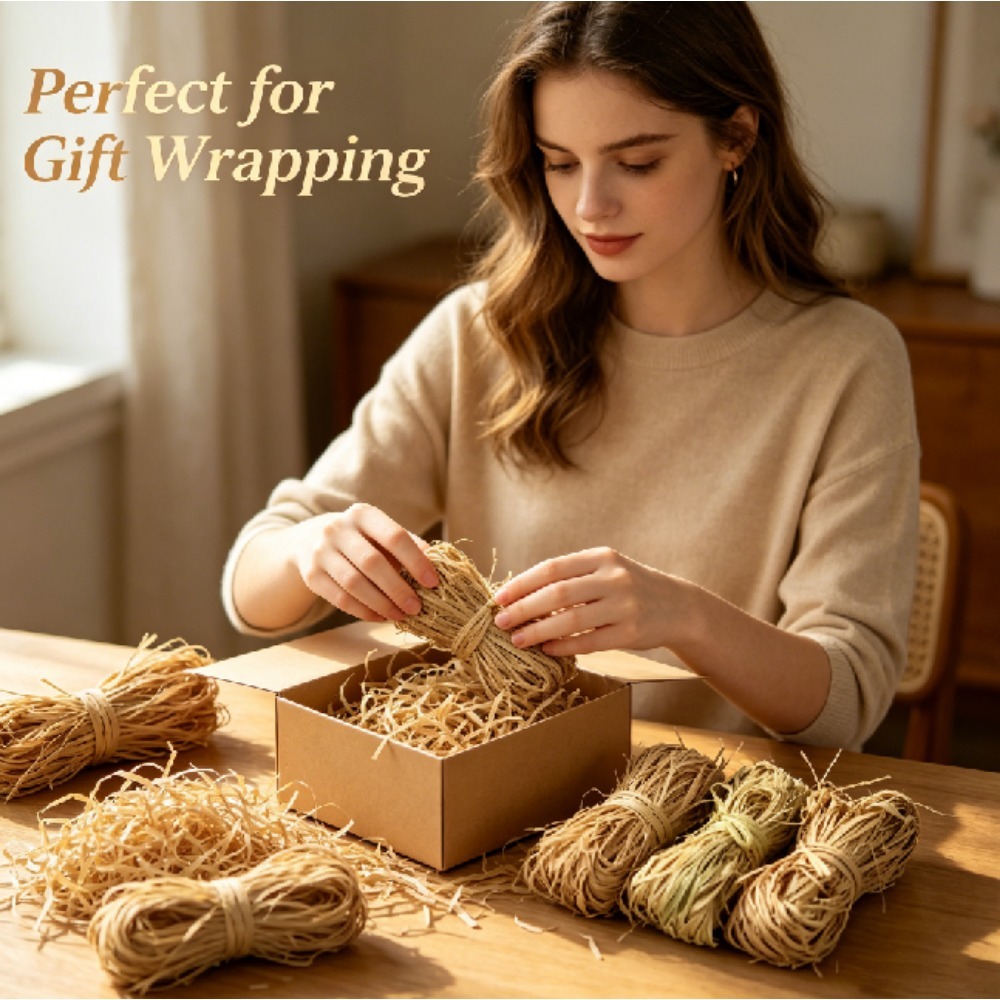ナチュラルヴィンテージラフィアシュレッドフィラーDIYギフト - Wedding Floral Supply のレビューと価格