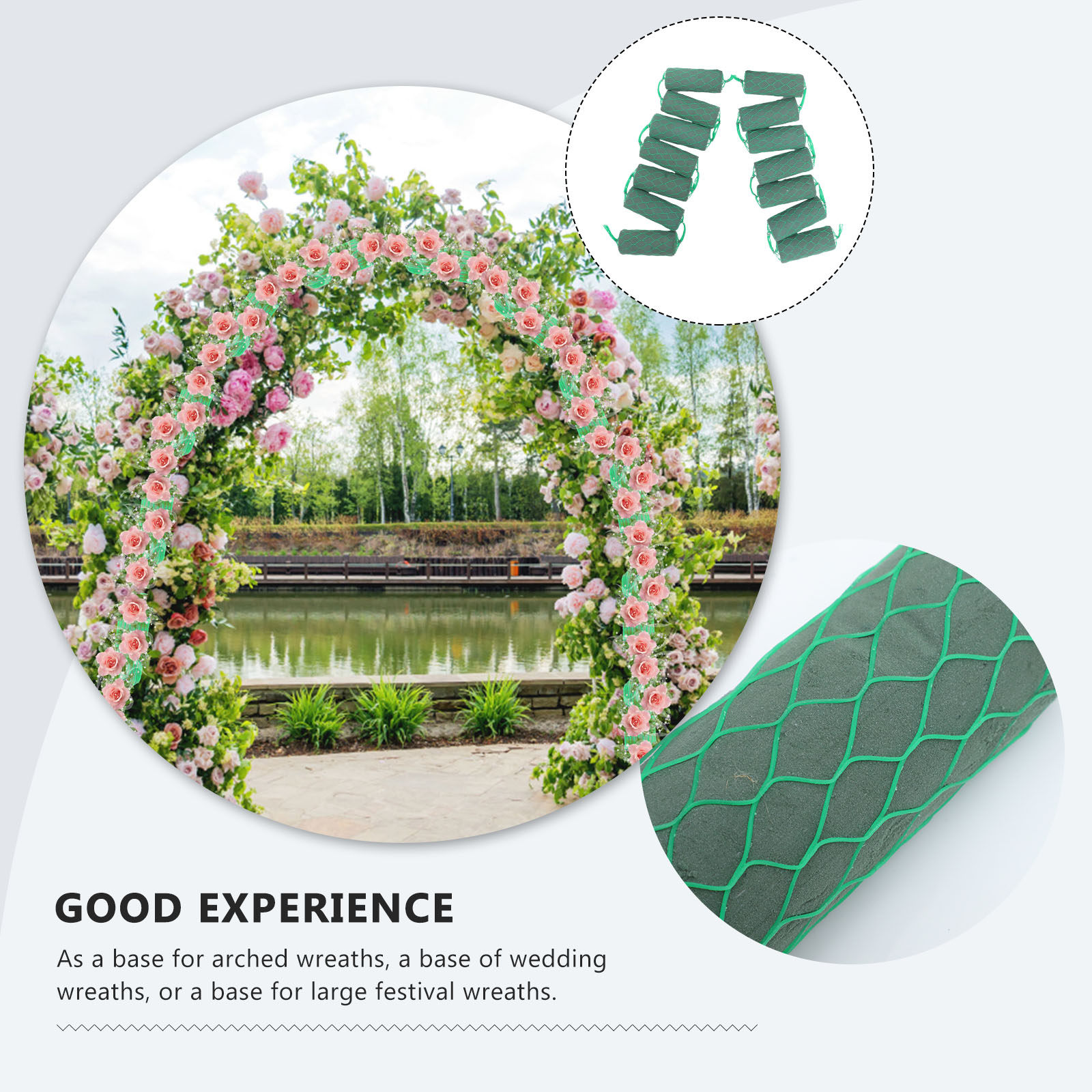 ソーセージ型フローラルフォームガーランド1セット プレミアム - Wedding Floral Supply のレビューと価格