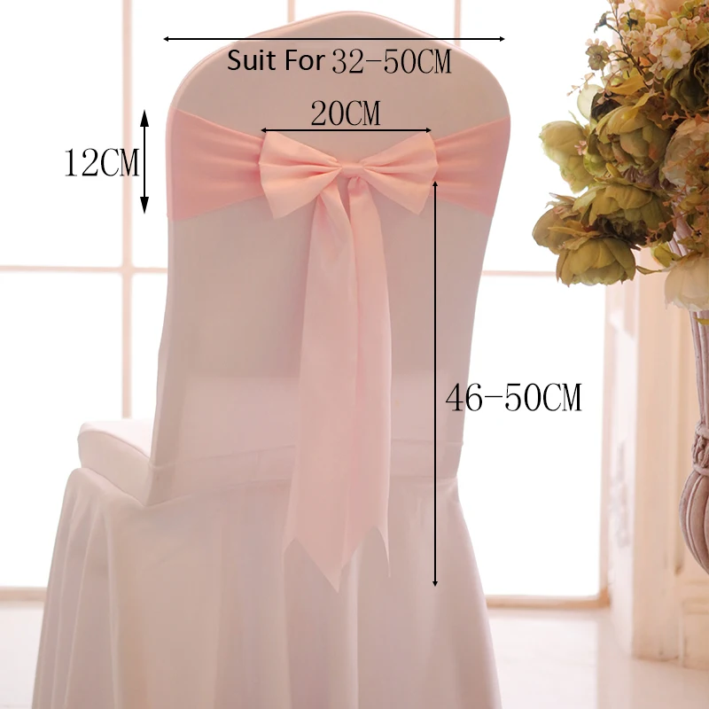 サテンスパンデックスの椅子カバー,リボン付き,25個,結婚披 - Chair Sash Organza のレビューと価格