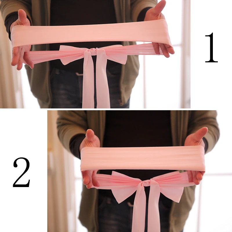 サテンスパンデックスの椅子カバー,リボン付き,25個,結婚披 - Chair Sash Organza のレビューと価格