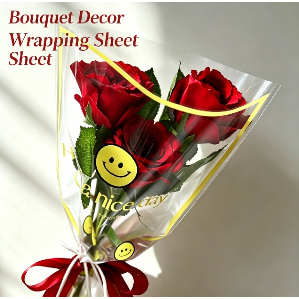 スマイリーマルチフラワー花柄スリーブDIYギフトブーケ結婚式 - Wedding Floral Supply のレビューと価格