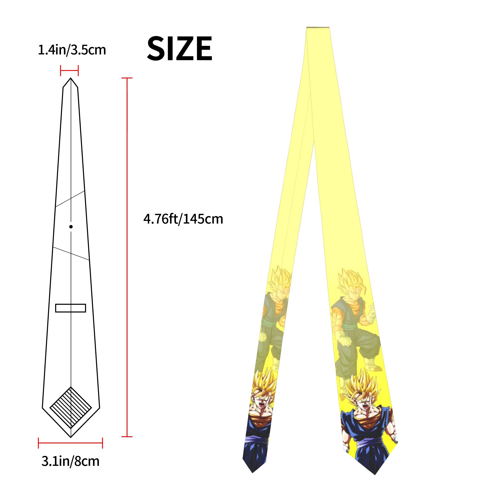 DBZ Z キャラクターパターンネクタイ ユニセックス 8c - Wedding Z のレビューと価格